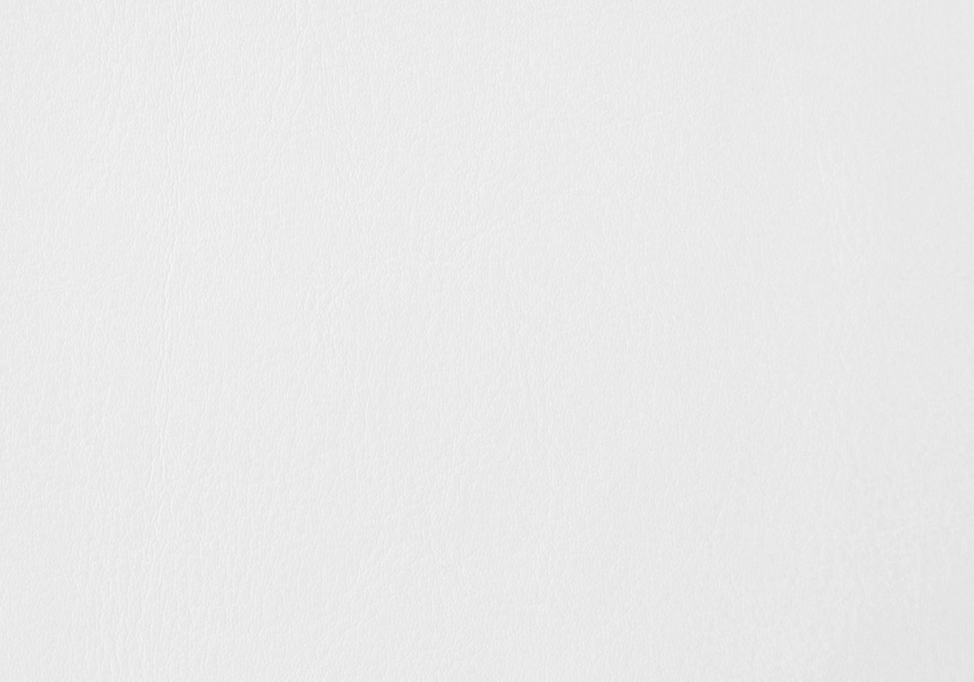 White Leather Look Fabric Ottoman