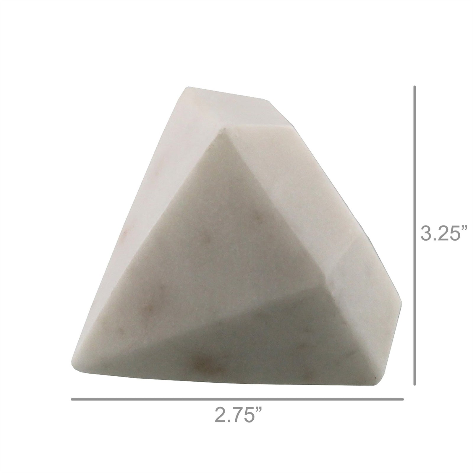 White Marble Diamond Sculpture