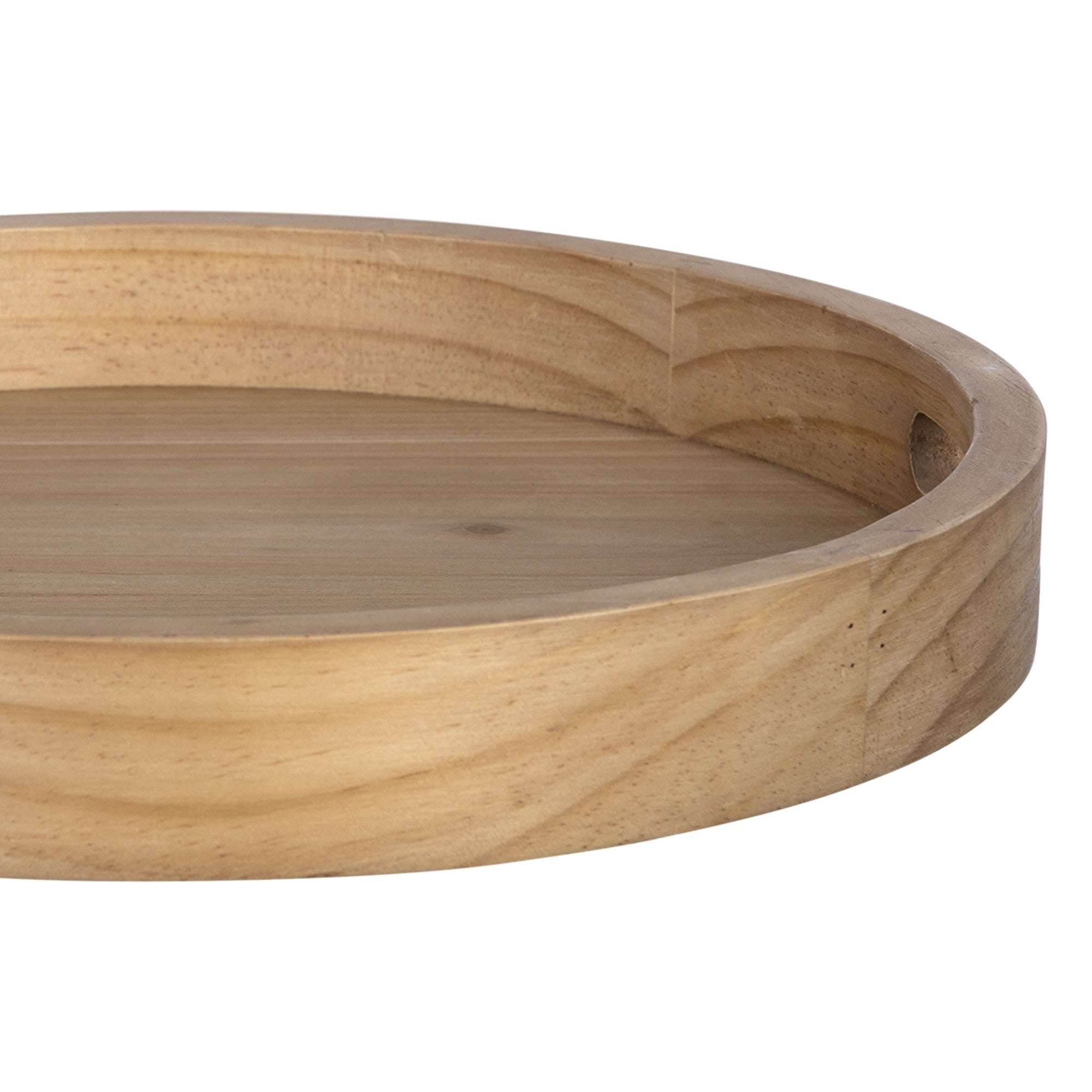 Wooden Round Decorative Tray